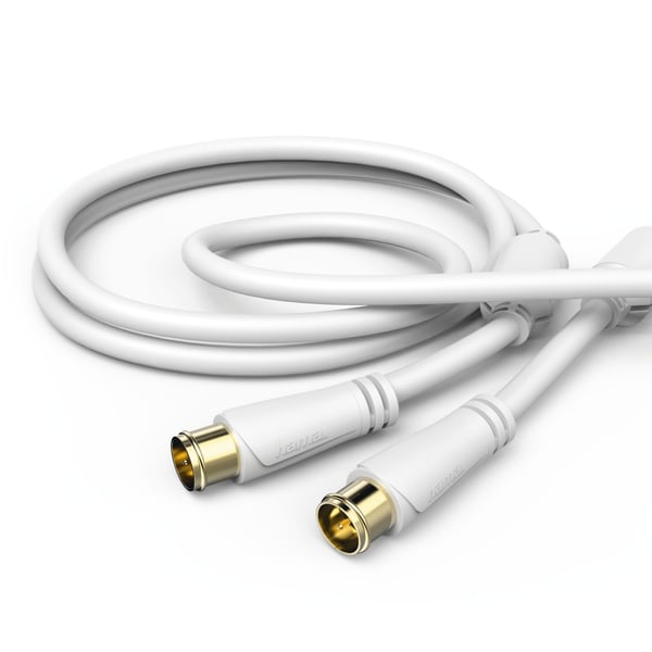 Hama 00205035 koaxial kabel 3 m F-type Hvid