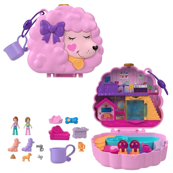 Polly Pocket GROOM& GLAM POODLE COMPACT