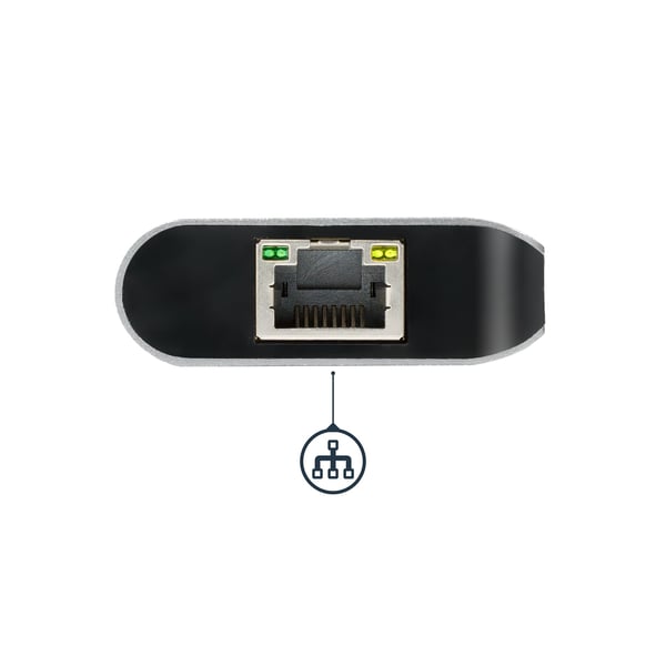 StarTech.com DKT30CSDHPD kannettavien tietokoneiden telakka ja porttitoistin Langallinen USB 3.2 Gen 1 (3.1 Gen 1) Type-C Musta, Harmaa