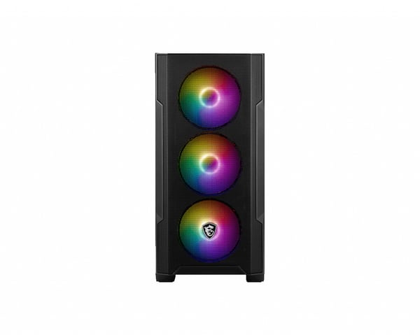 MSI MAG Forge M100R Micro Tower Svart, Transparent