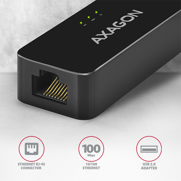 Axagon ADE-XR nätverkskort Ethernet 100 Mbit/s