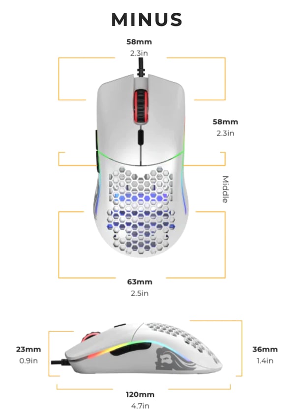 Glorious Gaming Model O- hiiri Pelaaminen Oikeakätinen USB A-tyyppi Optinen 3200 DPI