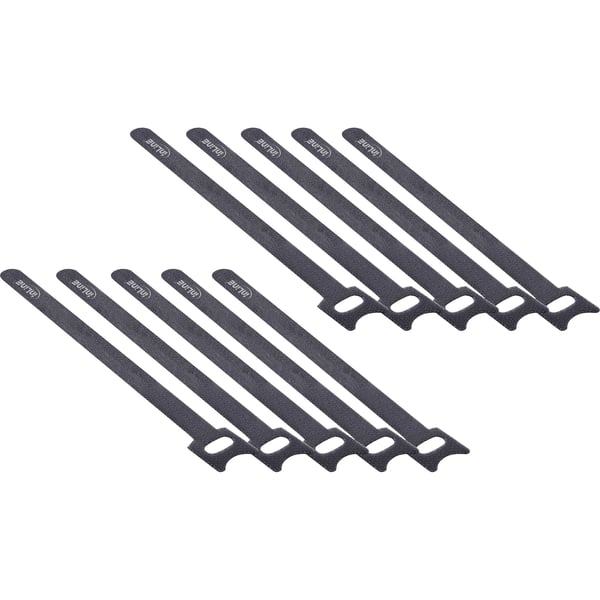 InLine 59943U kabelsamler Krog og løkke kabelbinder Sort 10 stk