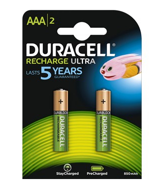 Duracell 203815 husholdningsbatteri Genopladeligt batteri AAA Nikkel-Metalhydrid (NiMH)
