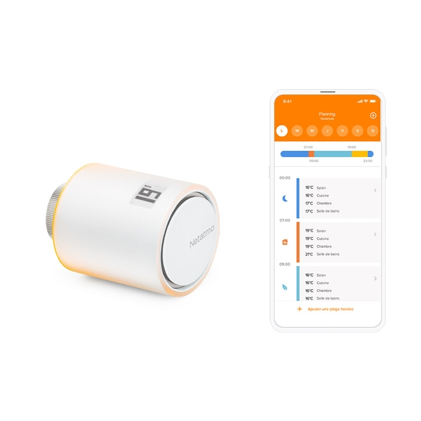Netatmo NAV-PRO patterin termostaattiventtiili Soveltuu ulkokäyttöön