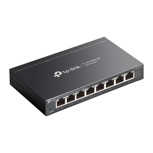 TP-Link TL-SG108S-M2 verkkokytkin Hallitsematon L2 2.5G Ethernet (100/1000/2500) Työpöytä Musta
