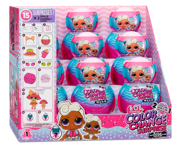 L.O.L. Surprise! Color Change 2-in-1 Me & My Doll + Lil Sis in PDQ