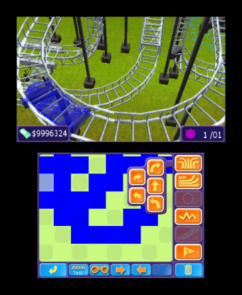 Nintendo Rollercoaster Tycoon 3D, 3DS Engelska Nintendo 3DS