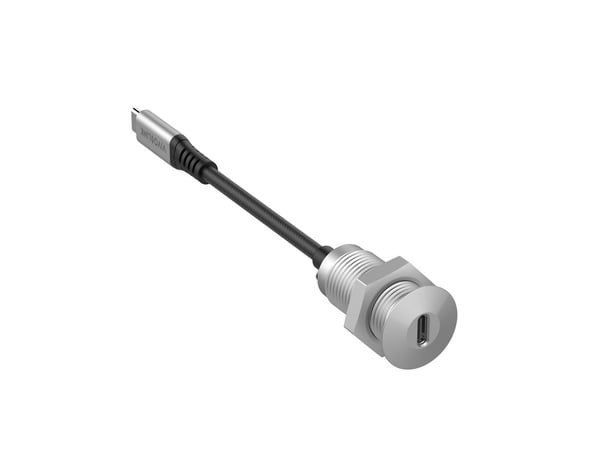 Vivolink PROUSBCMF0.3SOCKET USB-kablar USB 3.2 Gen 2 (3.1 Gen 2) 0,3 m USB C Grå Vivolink PROUSBCMF0.3SOCKET USB-kablar USB 3.2 Gen 2 (3.1 Gen 2) 0,3 m USB C Grå