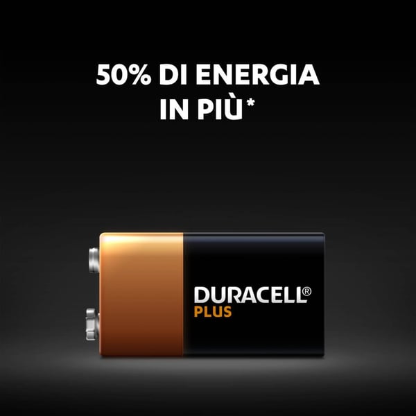 Duracell Plus Engangsbatteri 9V Alkaline