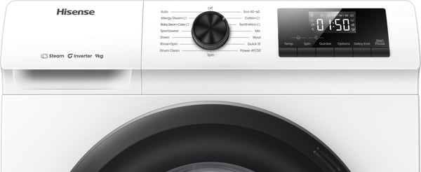 Hisense WF1Q9041BW vaskemaskine Front-læsning 9 kg 1400 rpm Hvid