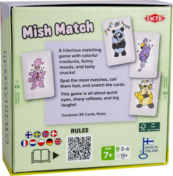 Tactic Mish Match Kortspil Matching
