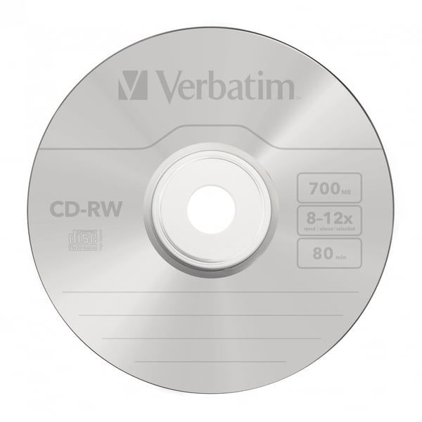 Verbatim CD-RW 12x 700 MB 10 kpl