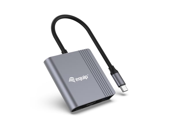 Equip 133488 USB-grafikadapter 3840 x 2160 pixlar Svart, Grå