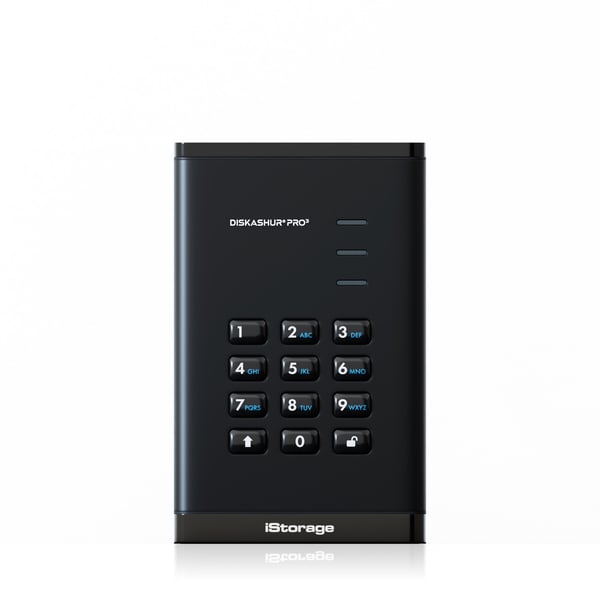 iStorage diskAshur PRO3 SSD 1 TB USB Type-A / USB Type-C 3.2 Gen 1 (3.1 Gen 1) Svart