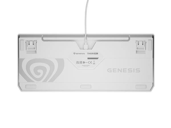 GENESIS Thor 230 TKL tastatur Spil USB + RF Wireless + Bluetooth QWERTY Hvid
