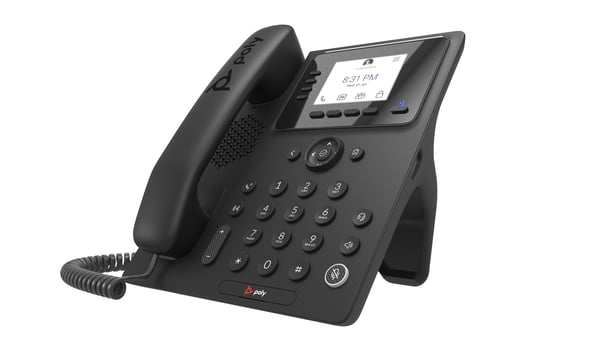 HP Poly CCX 350 Business Media Phone til Microsoft Teams og PoE-aktiveret