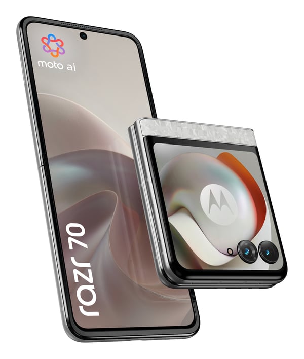 Motorola razr 70 17,5 cm (6.9") Dual SIM Android 16.0 5G USB Type-C 8 GB 256 GB 4800 mAh Hvid Motorola razr 70 17,5 cm (6.9") Dual SIM Android 16.0 5G USB Type-C 8 GB 256 GB 4800 mAh Hvid