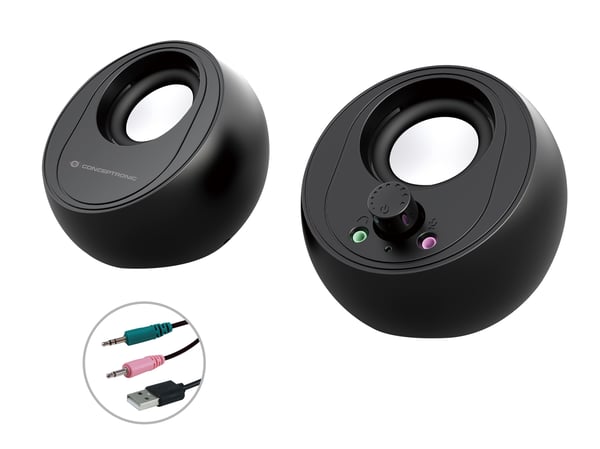 Conceptronic BJORN01B högtalare 2-vägs Svart Kabel & Trådlös 10 W