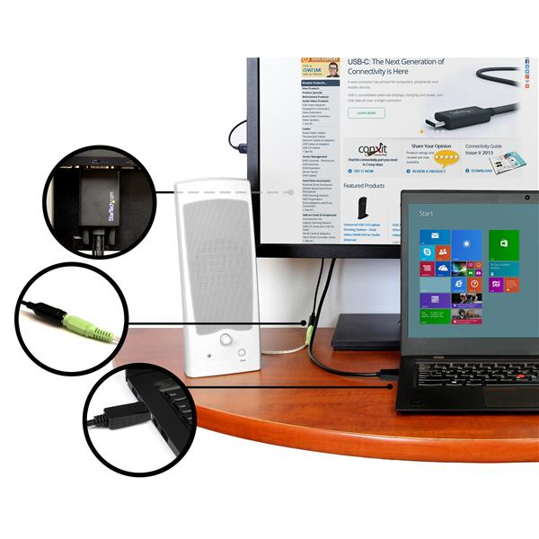 StarTech.com DisplayPort till VGA-kabeladapter med audio - 2 m