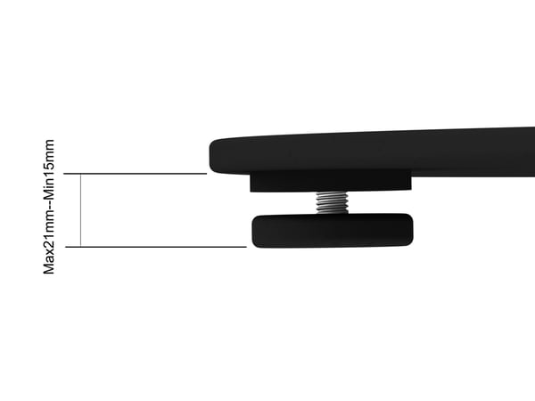 Multibrackets 2425 kyltin näyttökiinnike 160 cm (63") Musta