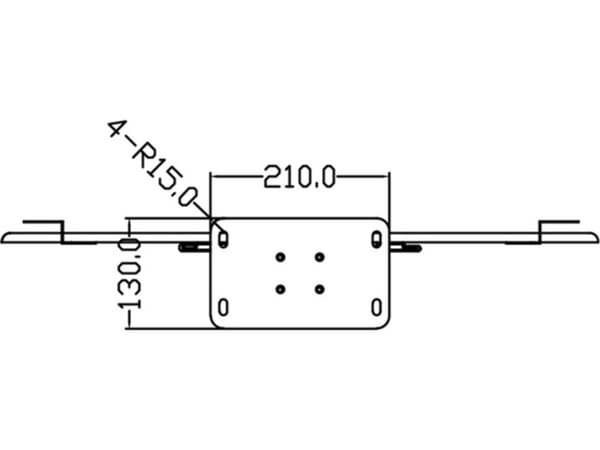 Multibrackets 2425 kyltin näyttökiinnike 160 cm (63") Musta