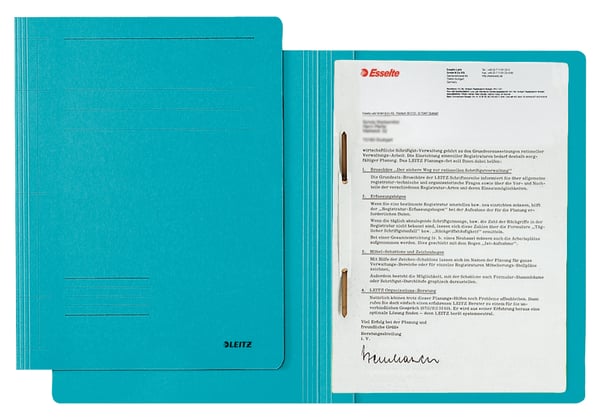 Leitz 30030035 folder Pap, Plast Blå A4