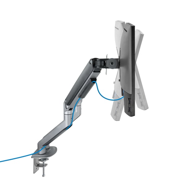 TooQ DB4132TNR-G skærmbeslag og -stativer 81,3 cm (32") Skrivebord Sort