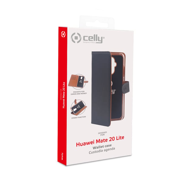 Celly WALLY793 mobiltelefonfodral 16 cm (6.3") Plånbok Svart, Brun