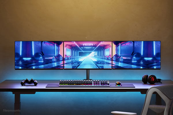 Neomounts FPMA-D550D3BLACK skærmbeslag og -stativer 68,6 cm (27") Skrivebord Sort