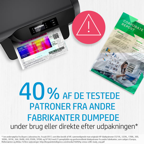 HP Original 940XL-blækpatron med høj kapacitet, cyan