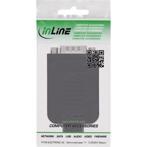 InLine 92501J kabelsamler Terminal block / D-Sub 9 Sort