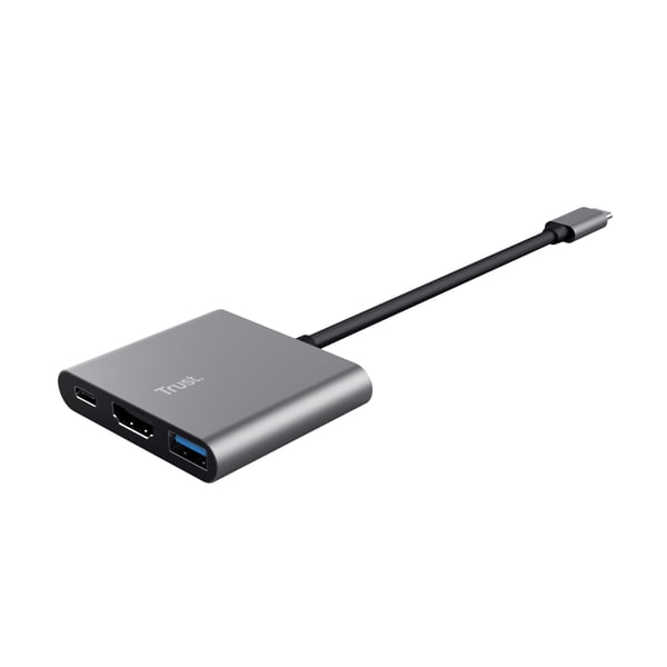 Trust Dalyx USB 3.2 Gen 1 (3.1 Gen 1) Type-C Aluminium, Svart