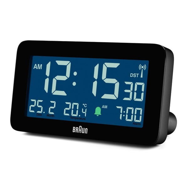 Braun BC10 Digital väckarklocka Svart