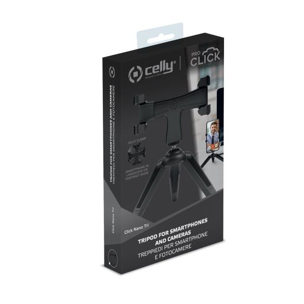 Celly CLICKNANOTRIBK kamerastativ Smartphone/Tablet 3 ben Sort
