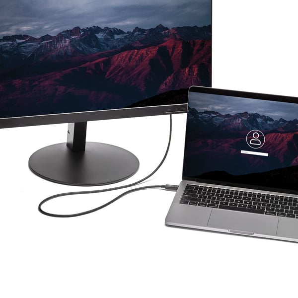 StarTech.com 2 m USB-C till VGA-kabel - 1920 x 1200 - Svart