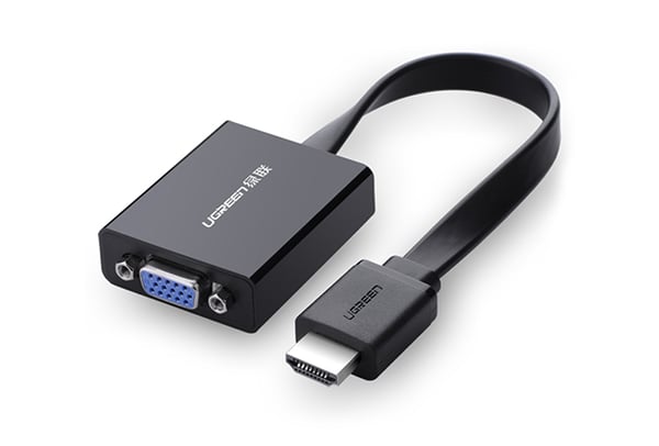 Ugreen 40248 videokabel adapter 0,16 m VGA (D-Sub) HDMI + Micro-USB Sort