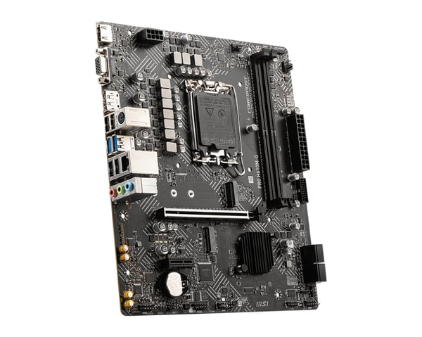 MSI PRO H610M-G - Moderkort - mikro ATX - LGA1700-sockel - H610-chipset - USB 3.2 Gen 1 - Gigabit