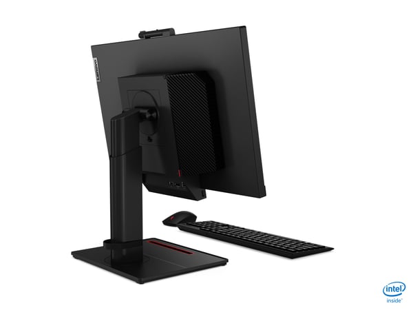 Lenovo ThinkCentre Tiny-In-One computerskærm 60,5 cm (23.8") 1920 x 1080 pixel Fuld HD LED Sort