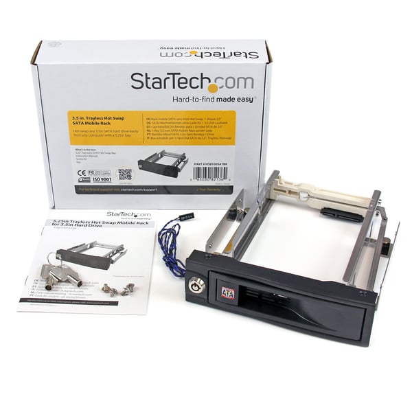 StarTech.com 5,25" hyllfri hot swap flyttbart ställ för 3,5" hårddisk