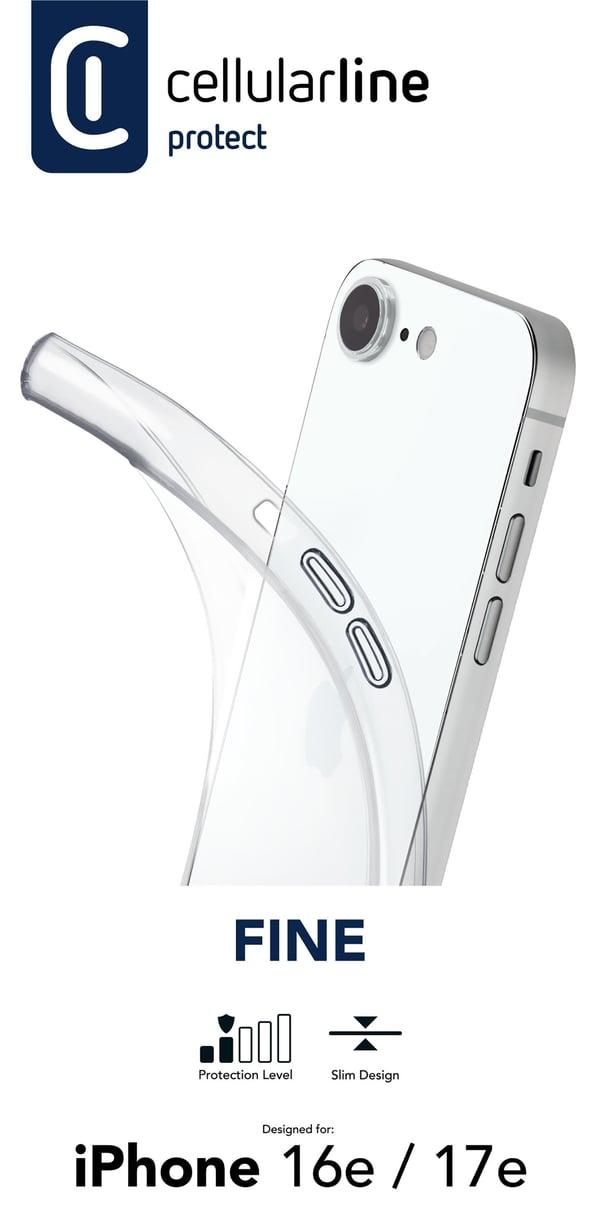 Cellularline 8018080492587 mobiltelefon etui 15,5 cm (6.1") Cover Transparent