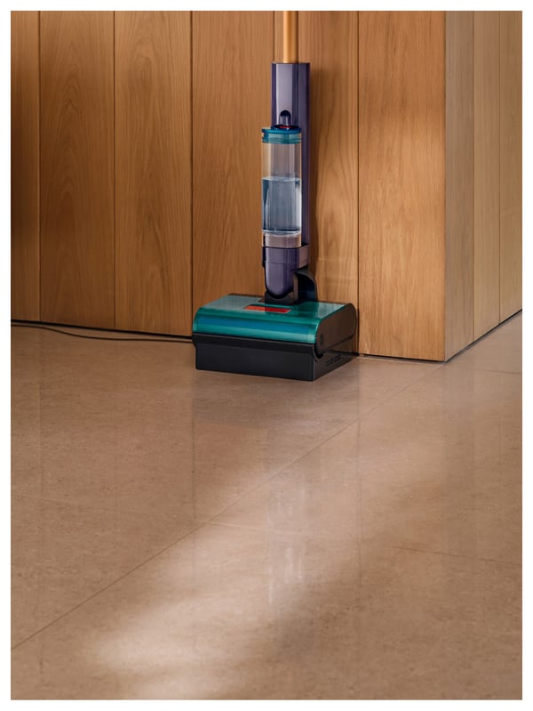 Dyson Clean + Wash Hygiene Sähköharja Akku Kuiva ja märkä Pussiton Sininen, Kupari