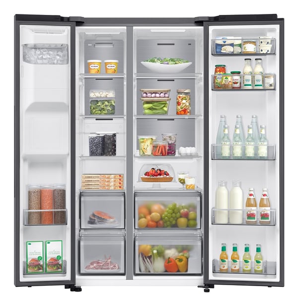 Samsung RS70F64KET side-by-side-jääkaappipakastin Vapaasti seisova 640 L Ruostumaton teräs