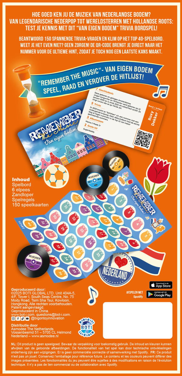 Asmodee Remember the Music Remember the Music Holland ed. van Eigen Bodem Brætspil Fest