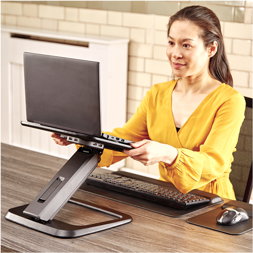Fellowes 8064301 kannettavan tietokoneen teline Musta 48,3 cm (19")