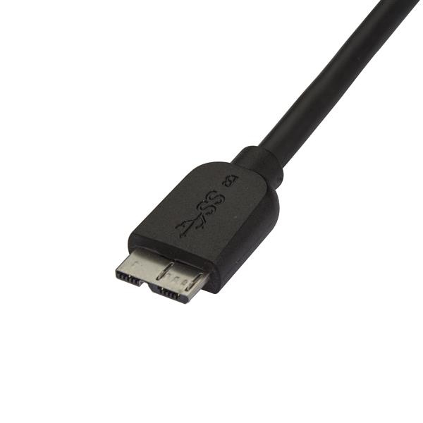 StarTech.com USB3AUB2MS USB-kabel USB 3.2 Gen 1 (3.1 Gen 1) 2 m USB A Micro-USB B 5 Gbit/sek. Sort