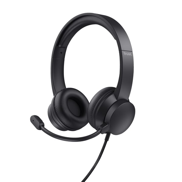 Trust Rydo Headset Kabel Huvudband Samtal/musik USB Type-A Svart