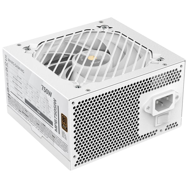 Mars Gaming MPB750SIW enhed til strømforsyning 750 W 24-pin ATX ATX Hvid