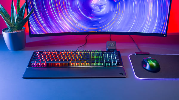ROCCAT Vulcan II tastatur Spil USB AZERTY Fransk Sort