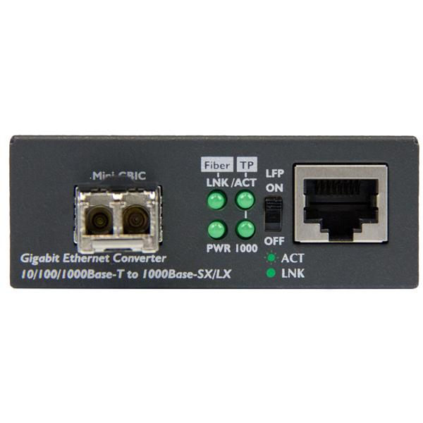 StarTech.com Gigabit Ethernet Fiber Mediekonverter